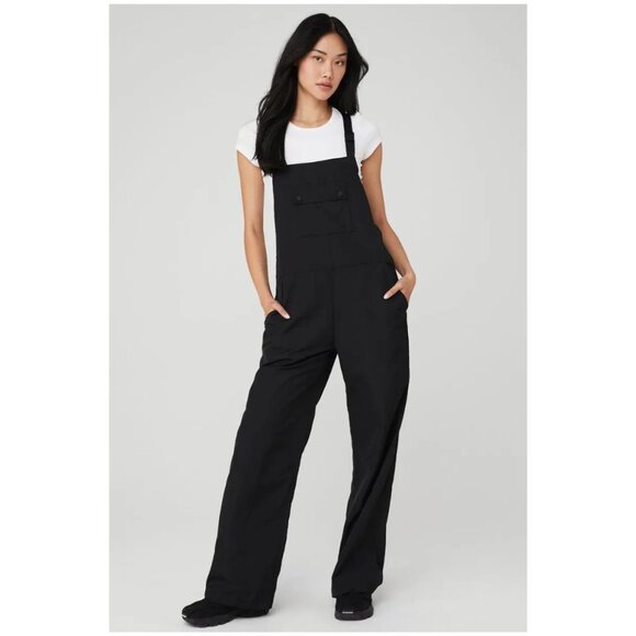 Alo Monterey Overalls in Black Size Small (Hemmed Inseam 27”) - Picture 2 of 16